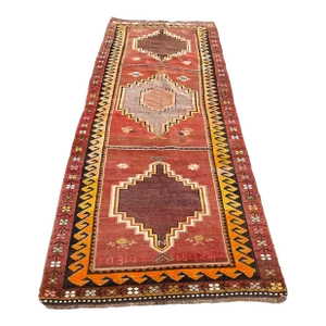 Vintage Orange Warm Colors Nomadic Runner