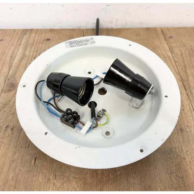 Vintage Emergency Wall or Ceiling Light from Elektrosvit, 1970s For Sale - Image 9 of 13