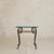 French Gilt Iron + Scalloped Glass Accent Table, 1960s - 2 Available For Sale In Chicago - Image 6 of 11
