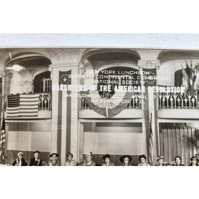 Panoramic Photograph Daughters of the American Revolution 60th Continental Congress New York Lunch Mayflower Hotel Washington DC 1951 For Sale - Image 4 of 8