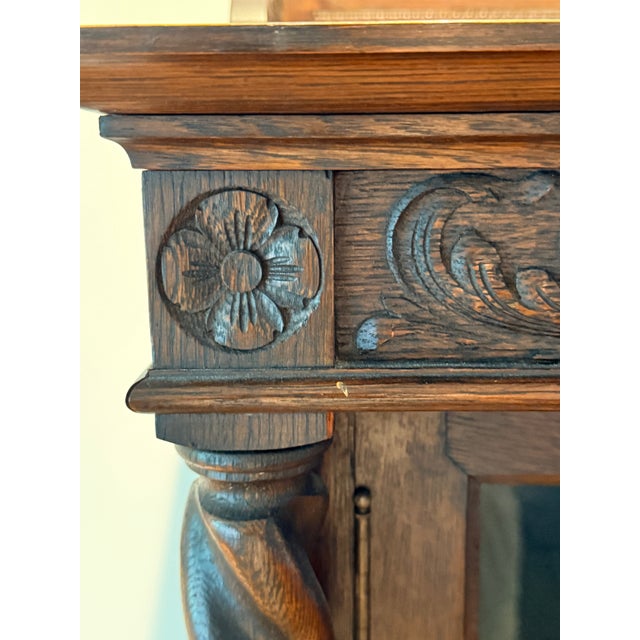 19th Century 19th Century Jacobean Wide Bookcase For Sale - Image 5 of 12