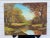 1970s Vintage Traditional Impressionist Still Life Autumn Landscape Original Oil Painting, Chartreuse, Copper, Orange For Sale - Image 5 of 11