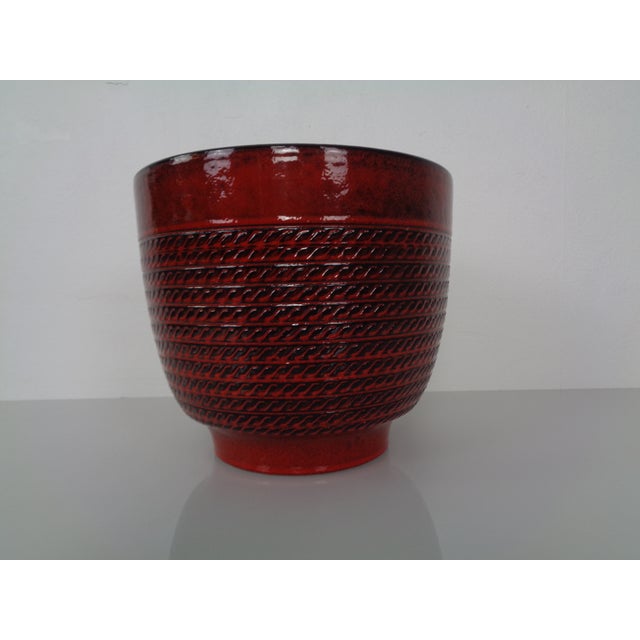 Large Ceramic Cachepot from Bay Keramik, Germany, 1970s For Sale - Image 4 of 18