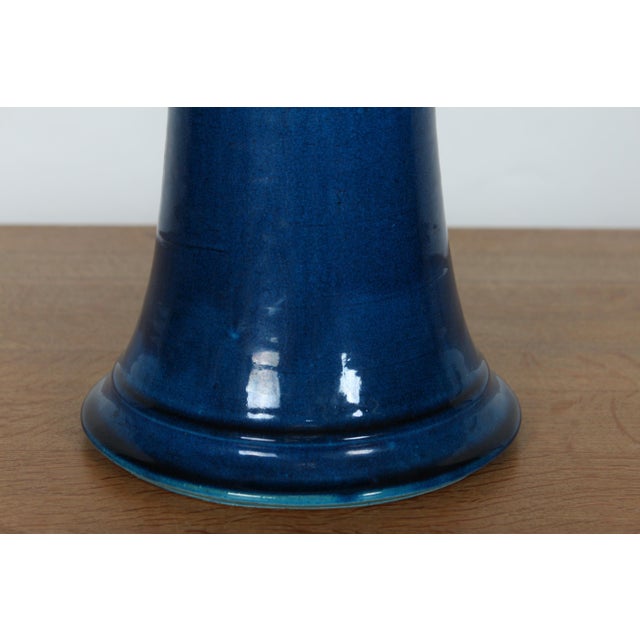 Textile Sculptural Table Lamp by Poul Erik Eliasen for Huge H. A. Kähler, 1970s For Sale - Image 7 of 16