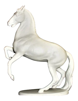 1969 Lippizaner Stallion Bisque Pottery Sculpture