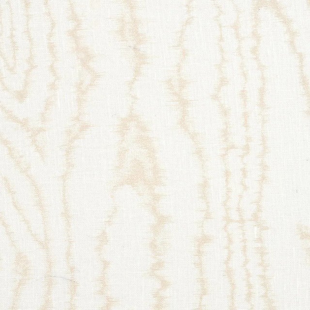 Contemporary Sample - Schumacher Faux Bois Sheer Fabric in Sand For Sale - Image 3 of 4