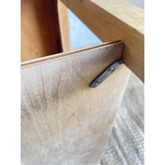 Brown Swedish Modern Birch Side Table, Late 20th Century For Sale - Image 8 of 10