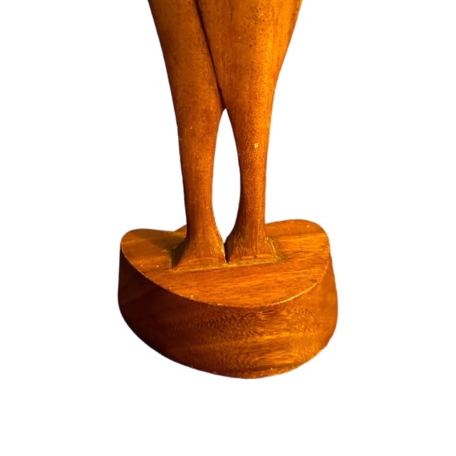 1960s Mid Century Danish Modern Teak Hand Carved Double Bird Sculpture For Sale In Tampa - Image 6 of 7