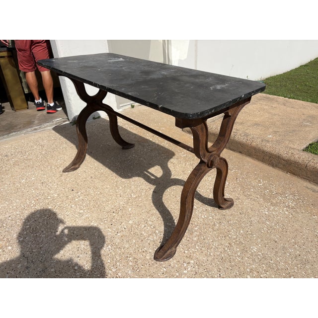 Mid 19th Century French Cast Iron Work Table For Sale In Houston - Image 6 of 11