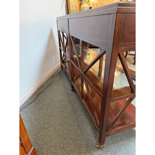 Wood Sunrise Home Provencal Console Table For Sale - Image 7 of 12