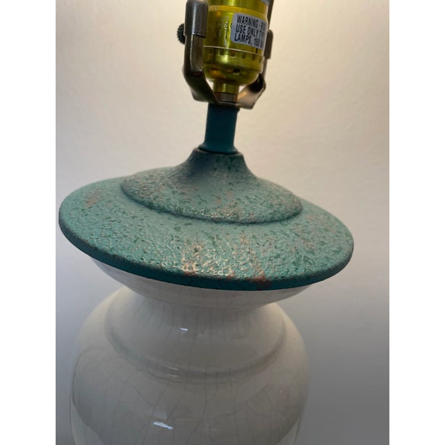 1960s French Porcelain Floating Lamp For Sale In Palm Springs - Image 6 of 12