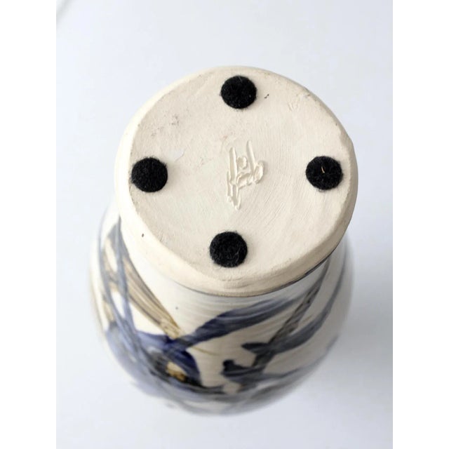 Vintage Studio Pottery Vase For Sale - Image 9 of 13