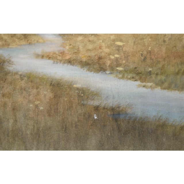 Paper Autumn by the Stream, Early 20th Century Landscape Watercolor by Sydney Cooper For Sale - Image 7 of 9