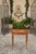 Italian 1820s Walnut Side Table with Marquetry Top, Inlaid Legs and Side Drawer For Sale - Image 4 of 11