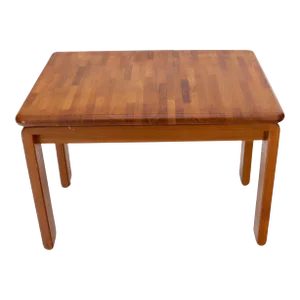 1970s Midcentury Danish Modern Solid Teak Side Table