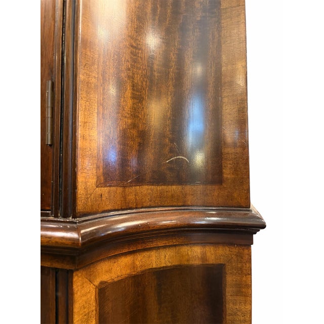 1950s 1950s Mahogany Mesh-Front Display Cabinet For Sale - Image 5 of 6