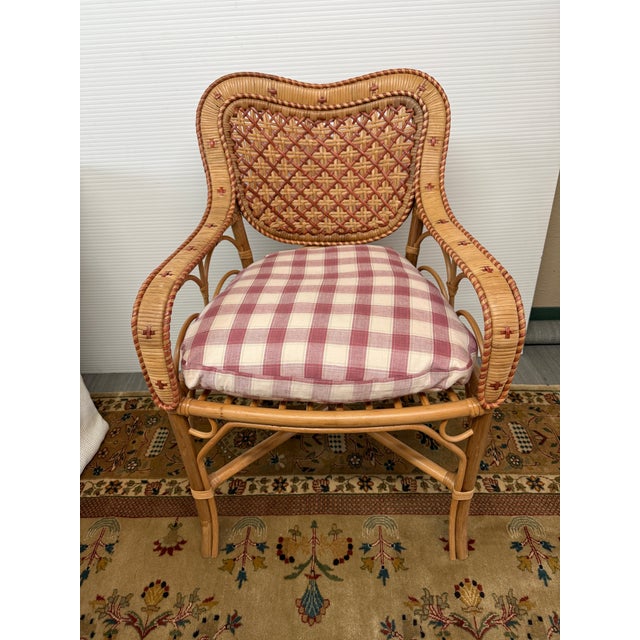 Design Plus Gallery presents the Clara Wicker Chair + Plaid Cushion from Green Row. The sweet lady like chair was...