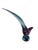 Murano Murano Glass Bird Sculpture in Blue and Amethyst For Sale - Image 4 of 9