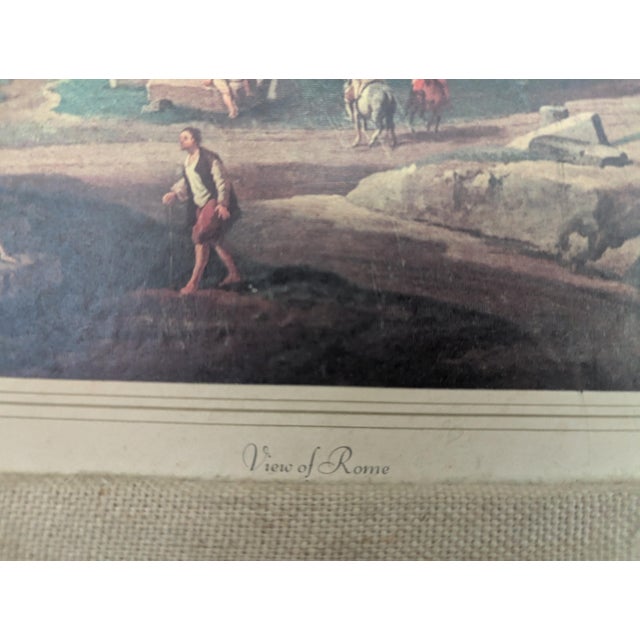 Vintage Framed Italian Neoclassical Architectural Art Framed -a Pair For Sale - Image 12 of 17