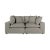 Boho Chic Cali Slate Performance Fabric Modular Loveseat For Sale - Image 3 of 8