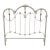 Vintage Iron Bed Headboard by Elliott’s Designs Inc. For Sale