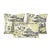 Thibaut Luzon in Navy on Beige With Lime Welt Lumbar Pillow Cover For Sale In Portland, OR - Image 6 of 7