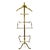 Mid-Century Adjustable Brass Valet Stand with Hanger and Shelf, 1950s For Sale - Image 6 of 8