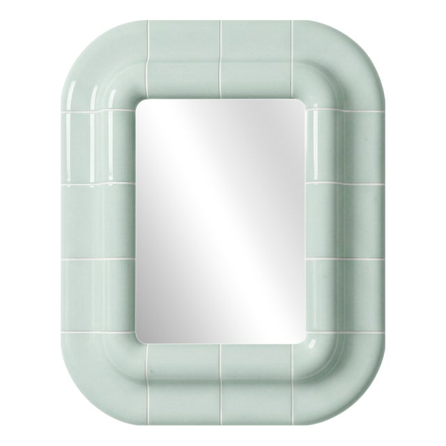 Lola Mirror in Pastel Mint by Tilecito For Sale