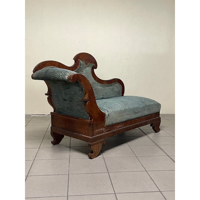 Charles X Daybed in Wood and Fabric For Sale - Image 17 of 18