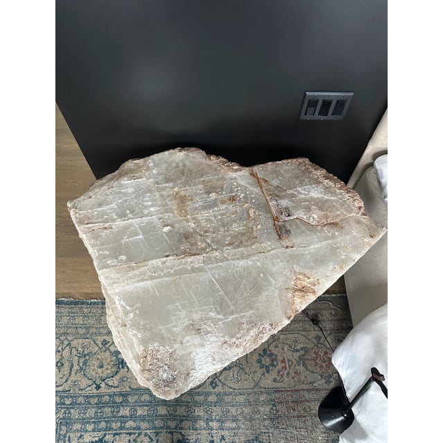 Modern Custom Crystal Table / Nightstand For Sale - Image 3 of 6