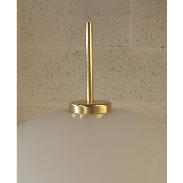 Glass Table Lamp in White Glass For Sale - Image 7 of 14