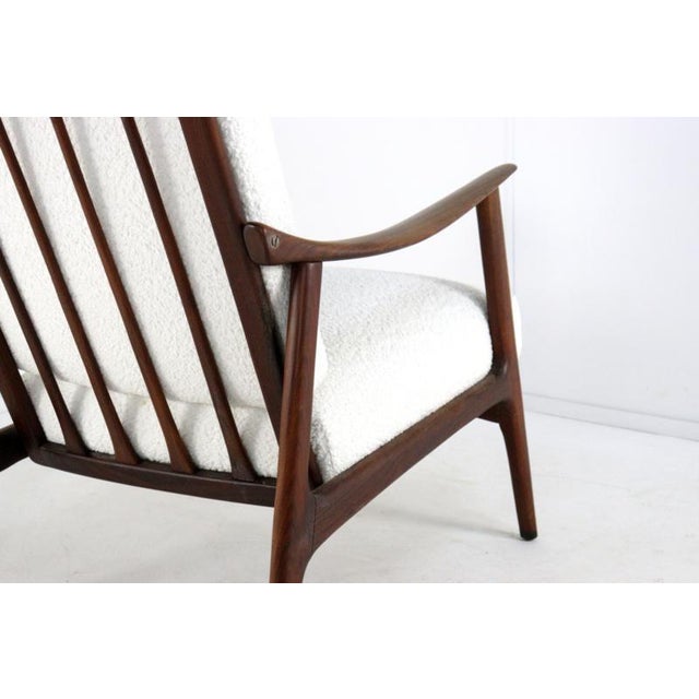White Teak Armchair Daugbjerg, 1960s For Sale - Image 8 of 14
