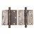 Pair of Vintage 3.5 X 3.5 In. Ball Tip Steel Door Hinges For Sale