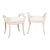 Pair, Early 20th Century Swedish White Gustavian Tabouret Stools For Sale
