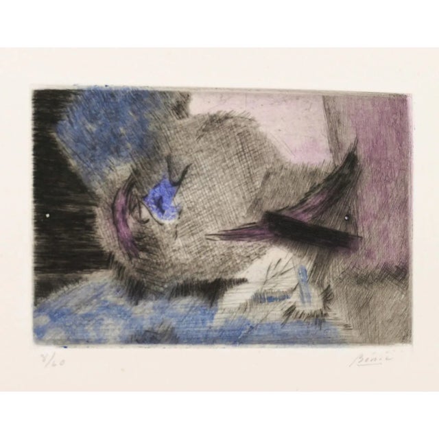 Abstract Composition - Original Etching and Aquatint - 1960s 1960s For Sale