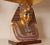 Ceramic Italian Table Lamps Capodimonte Porcelain King Tut and Cleopatra Gold Lamps - A Pair For Sale - Image 7 of 17