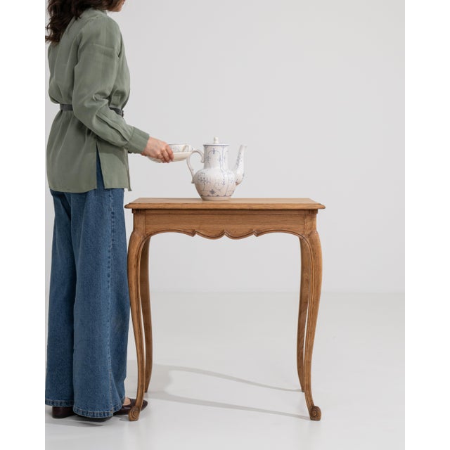 Louis XV Oak Side Table, France, Early 20th Century For Sale - Image 9 of 14