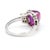 1930s Vintage No Heat 7 Carat Purplish Pink Star Sapphire Platinum Art Deco Ring, Size 6.25 For Sale - Image 5 of 11
