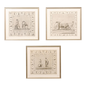 18th C. Framed Italian Lithographs - Set of 3