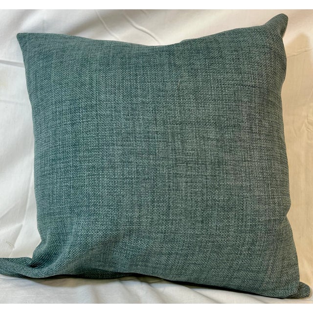 Textile Square Pillow Adorned With a Tibetan Terrier Dog Portrait - Made in the U K For Sale - Image 7 of 10