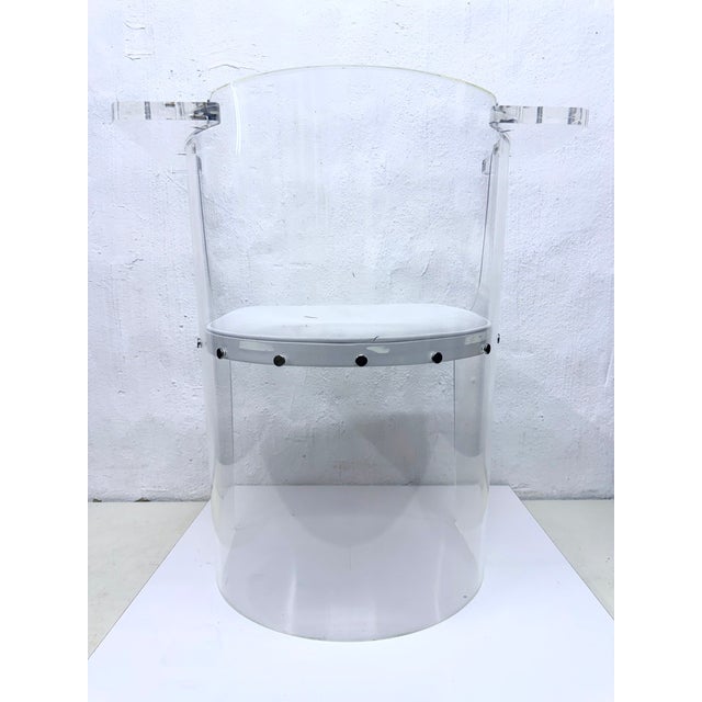 Cream D61 Chair in Acrylic Glass attributed to El Lissitzky for Tecta, 1970s For Sale - Image 8 of 13