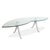 Oval 5021 Coffee Table in Glass and Aluminum from Rolf Benz For Sale - Image 11 of 11