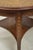 Antique English Edwardian Mahogany Bellflower Inlay Round Occasional Side Table For Sale - Image 11 of 12