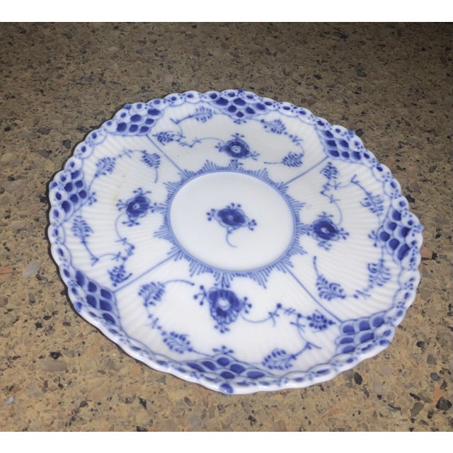 Demitasse cup & half lace saucer. 3 available Cup 3.75” x 2.75” x 2.5” Saucer 5.25” diameter x .5”