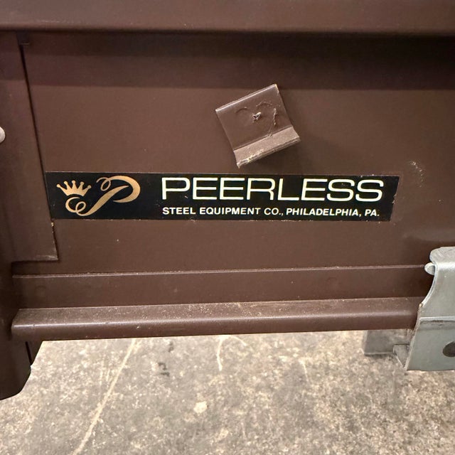 Peerless Steel Equipment Co. Walnut and Steel Credenza For Sale - Image 4 of 12