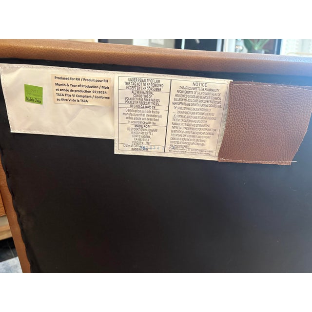 Rh Jakob Leather Lounge Chairs – Set of Two Italian Cavallino Leather | Cocoa For Sale - Image 9 of 18