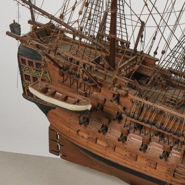1980s HMS Victory Model Sailing Ship For Sale - Image 5 of 18