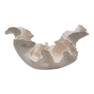 Anna Kasabian Abstract Hand Formed Art Pottery Bowl For Sale