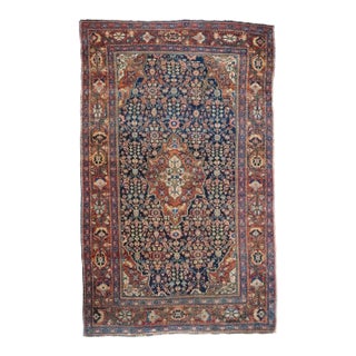 Antique Farahan Sarouk Rug 4'3'' x 6'10'' For Sale