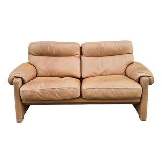 Vintage Two-Seater Sofa in Leather from de Sede, 1980s For Sale